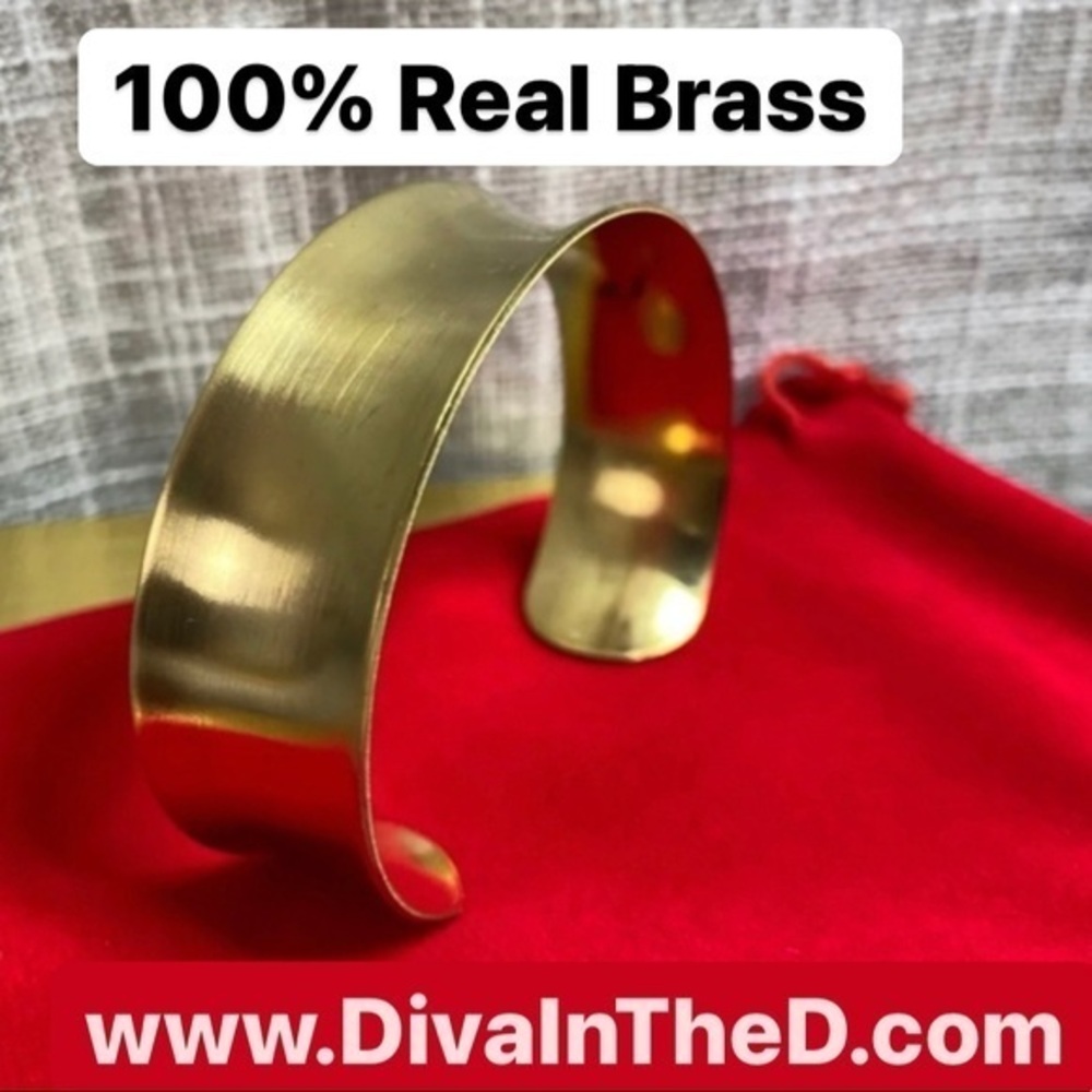 100% Brass Cuff Bracelet